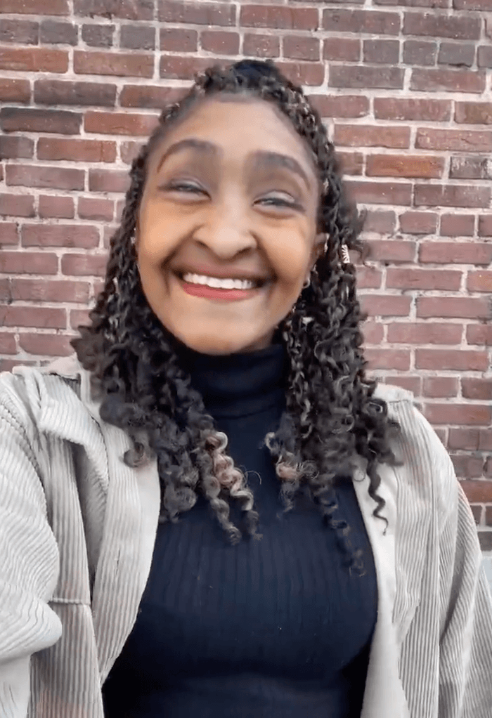 Age progressions applied to a lady on Snapchat app